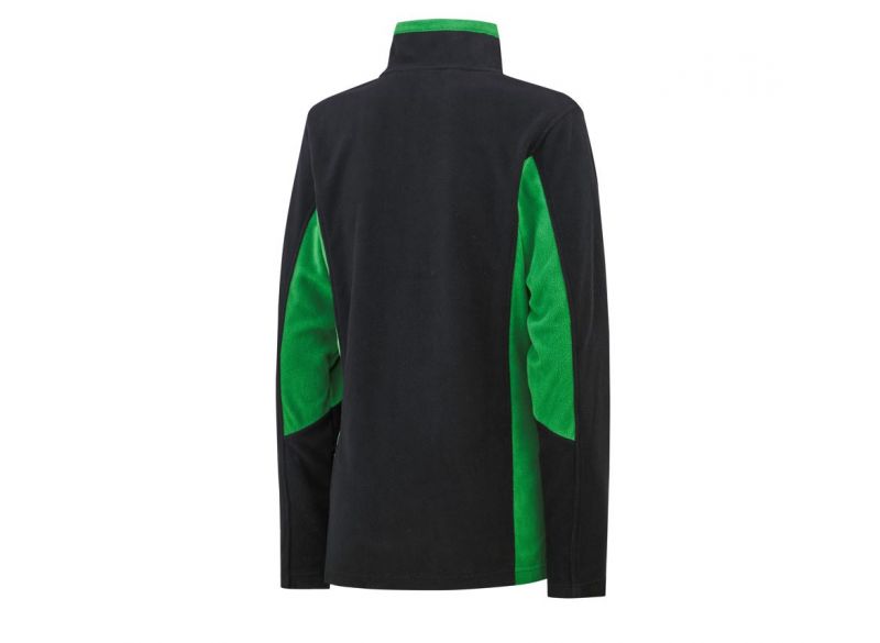 Dámská John Deere polní bunda zkrácený zip, černo-zelená - pohled zezadu