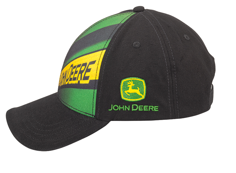 Kšiltovka John Deere Basecup fototisk, černá - pohled z boku