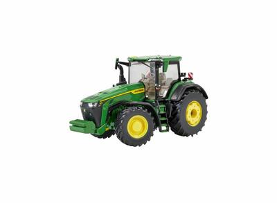 Model John Deere traktor 8R 370 1:32 - pohled zepředu zleva