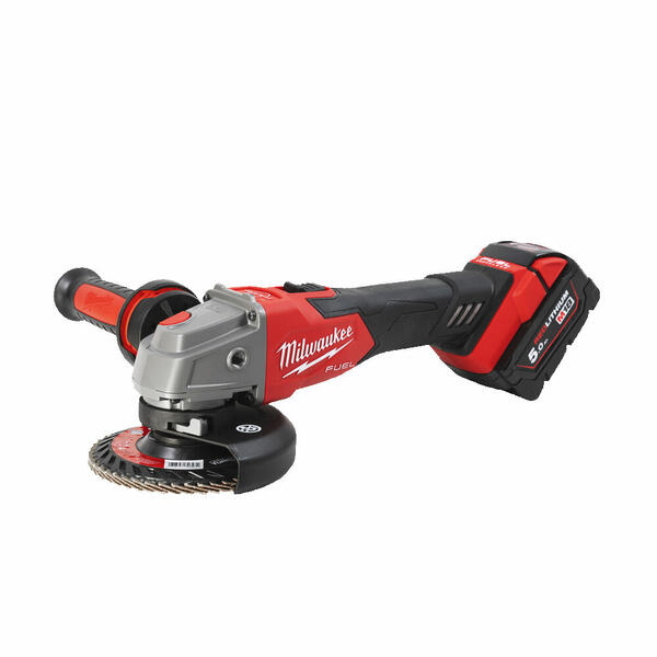 ÚHLOVÁ BRUSKA 125 MM MILWAUKEE M18 FUEL S POSUVNÝM SPÍNAČEM IN2