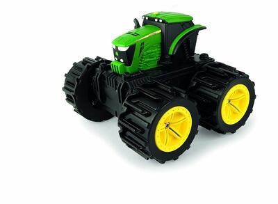 Hračka Traktor John Deere Monster Treads Mini Mega Wheels Tractor - se staženými pneumatikami