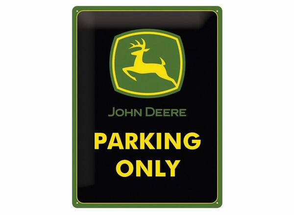 PLECHOVÁ CEDULE JD PARKING ONLY 15X20