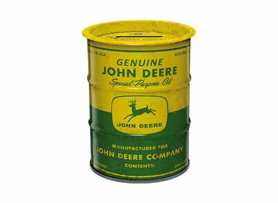 Pokladnička John Deere barel ropy - pohled zepředu