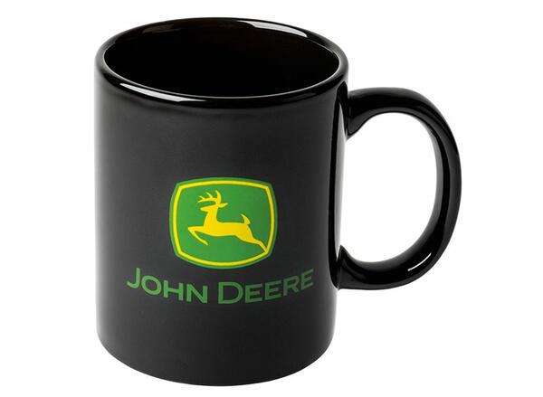 HRNEK S LOGEM JOHN DEERE, ČERNÝ