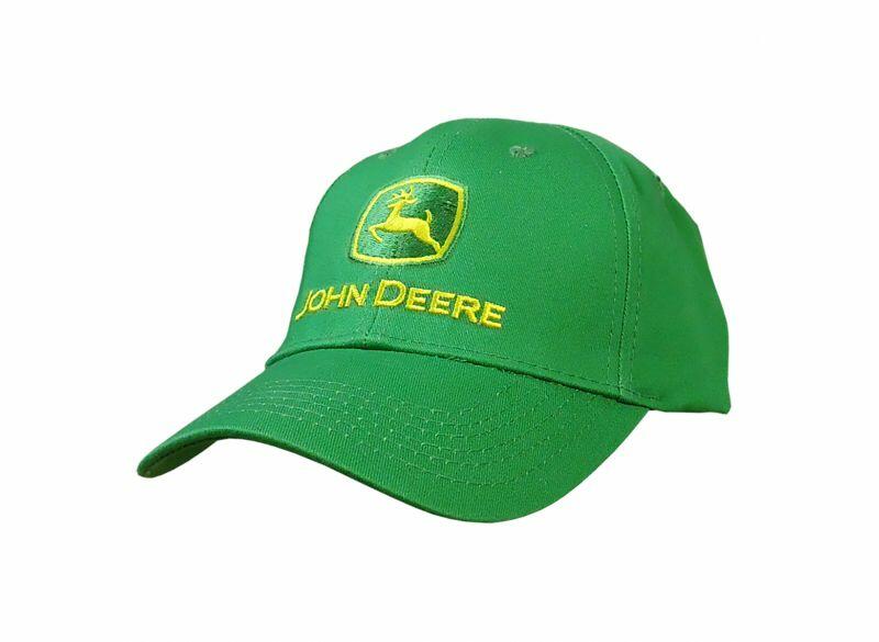 Dětská kšiltovka John Deere zelená s vyšitým logem