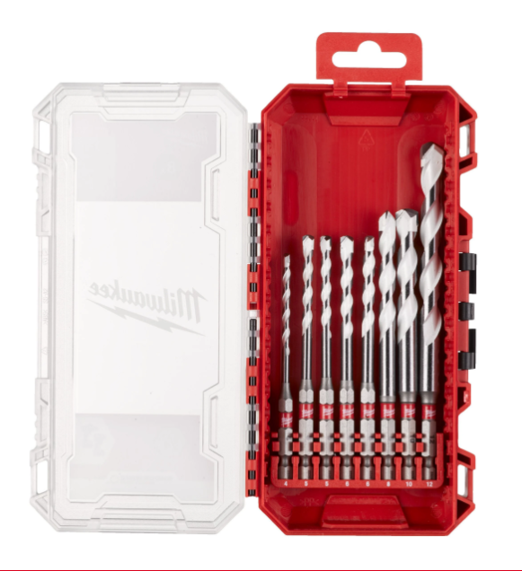 SADA UNIVERZÁLNÍCH MULTI MATERIAL VRTÁKŮ MILWAUKEE 8KS