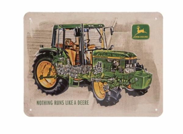 PLECHOVÁ CEDULE JD TRAKTOR 6410 15X20