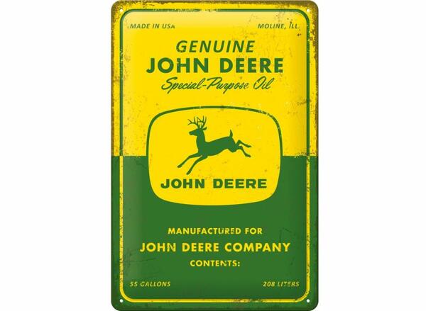 PLECHOVÁ REKLAMNÍ CEDULE JOHN DEERE 