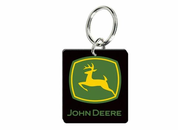 KLÍČENKA JOHN DEERE HRANATÁ, ČERNÁ