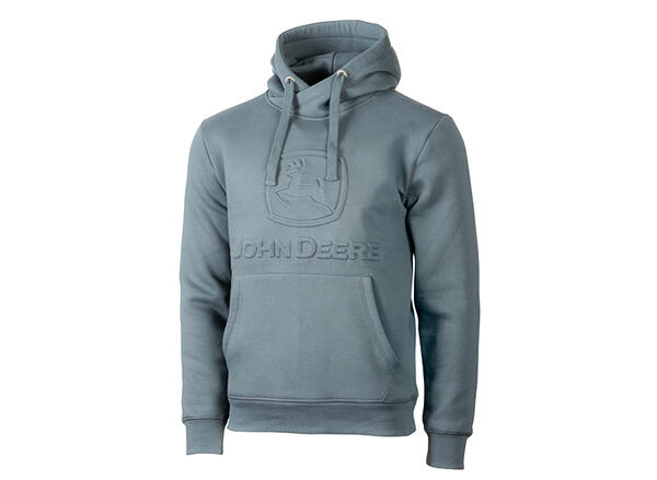 PÁNSKÁ MIKINA JOHN DEERE KLOKANÍ KAPSA, ŠEDÁ