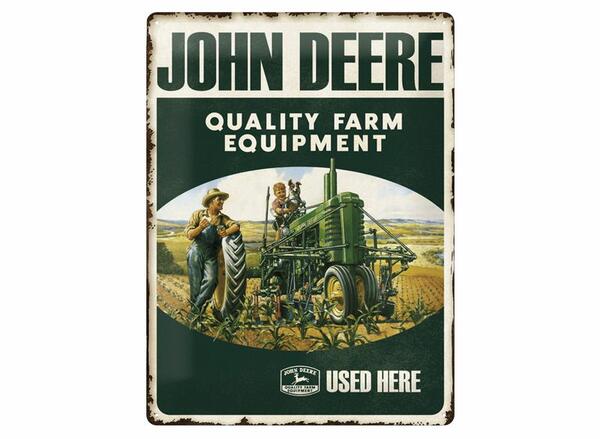 PLECHOVÁ REKLAMNÍ CEDULE JOHN DEERE 