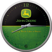 NÁSTĚNNÉ HODINY JOHN DEERE "CLASSIC" S LOGEM