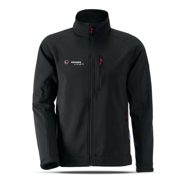 PÁNSKÁ SOFTSHELL BUNDA KRAMER DRYPLEXX, ČERNÁ