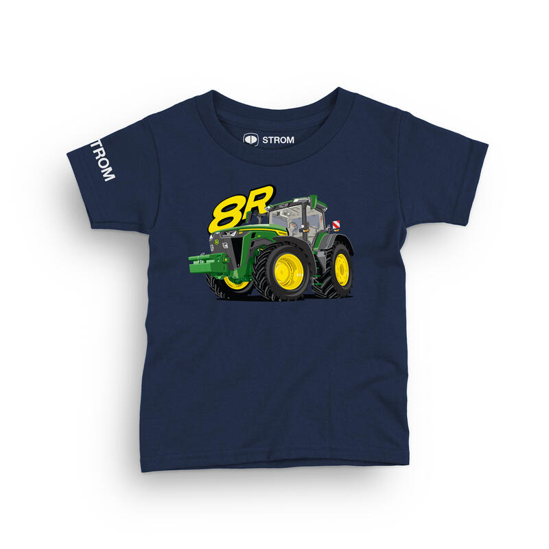 DĚTSKÉ TRIČKO TRAKTOR 8R, TMAVĚ MODRÉ