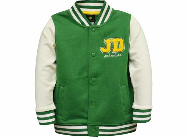 DĚTSKÁ MIKINA JOHN DEERE COLLEGE, ZELENO-BÍLÁ