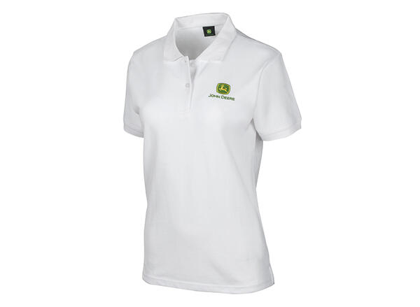 DÁMSKÉ POLO TRIČKO JOHN DEERE, BÍLÉ