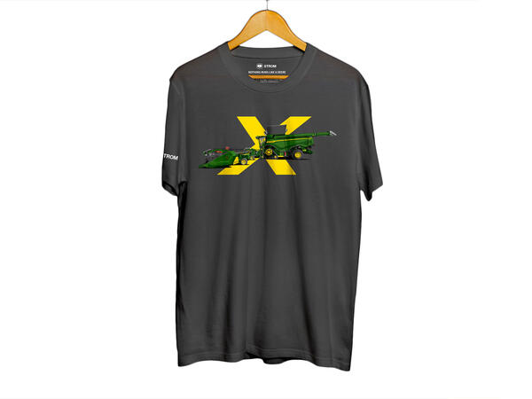 PÁNSKÉ TRIČKO JOHN DEERE KOMBAJN X9, ŠEDÉ