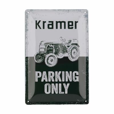 PLECHOVÁ CEDULE KRAMER PARKING ONLY, 20X30 CM