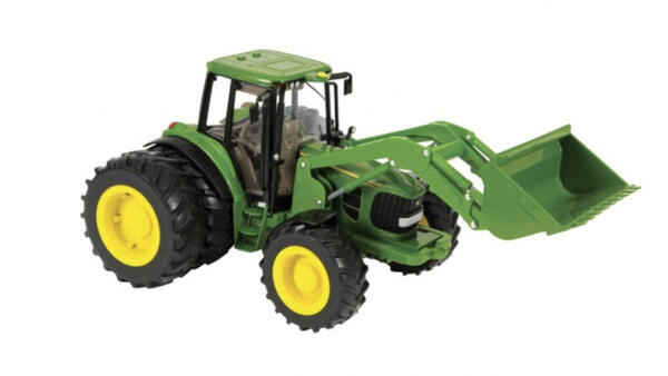 HRAČKA JOHN DEERE TRAKTOR 6830S S NAKLADAČEM A DVOJITÝMI PNEU 1/16