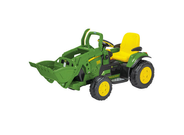 ELEKTRICKÝ TRAKTOR JOHN DEERE GROUND LOADER S ČELNÍM NAKLADAČEM