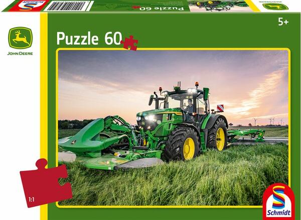 PUZZLE JOHN DEERE TRAKTOR 6R 185, 60 DÍLKŮ