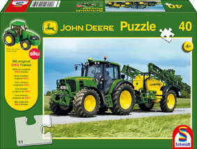 PUZZLE JOHN DEERE TRAKTOR 6630 40 KS + SIKU TRAKTOR 