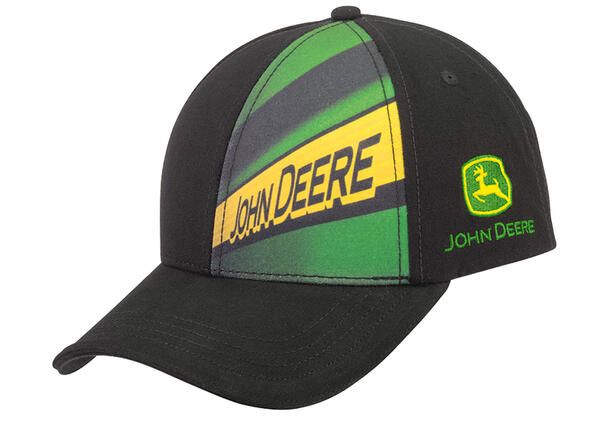 KŠILTOVKA JOHN DEERE BASECAP FOTOTISK, ČERNÁ