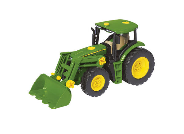 STAVEBNICE TRAKTORU JOHN DEERE S PŘEDNÍM NAKLADAČEM