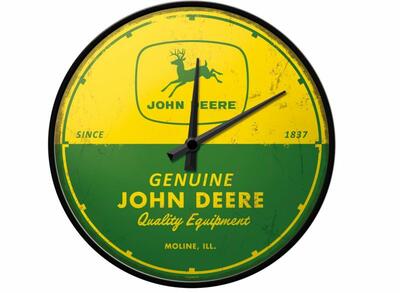 NÁSTĚNNÉ HODINY JOHN DEERE GENUINE QUALITY EQUIPMENT