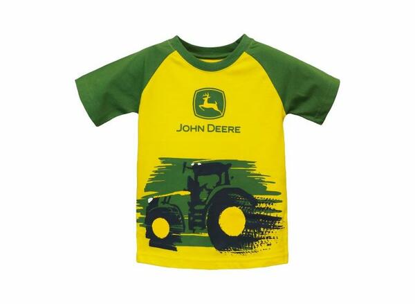 DĚTSKÉ TRIČKO JOHN DEERE TRACTOR BLUR, ŽLUTO-ZELENÉ