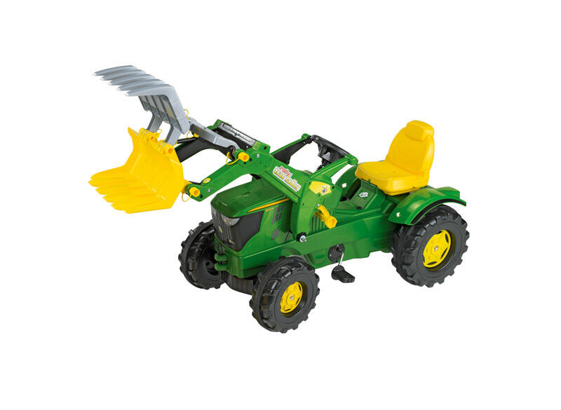 JOHN DEERE ŠLAPACÍ TRAKTOR 6210R S PŘÍSLUŠENSTVÍM