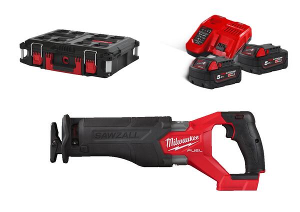 VÝROČNÍ SADA NÁŘADÍ MILWAUKEE ŠAVLOVÁ PILA SAWZALL M18 FUEL S PŘÍSLUŠENSTVÍM