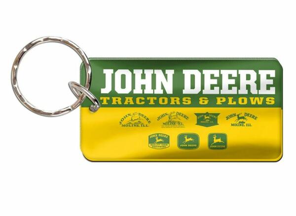 KLÍČENKA JOHN DEERE VINTAGE, ZELENOŽLUTÁ