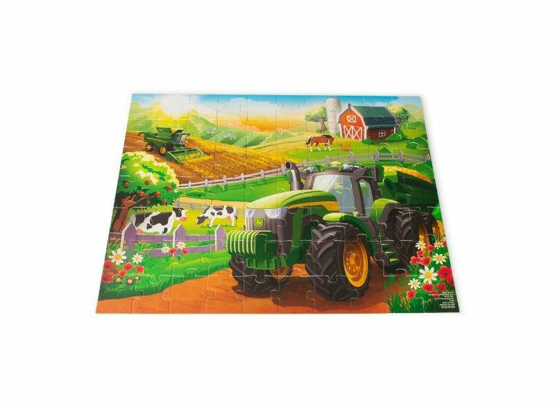 Puzzle John Deere pro nejmenší, 70 dílků - složený obrázek