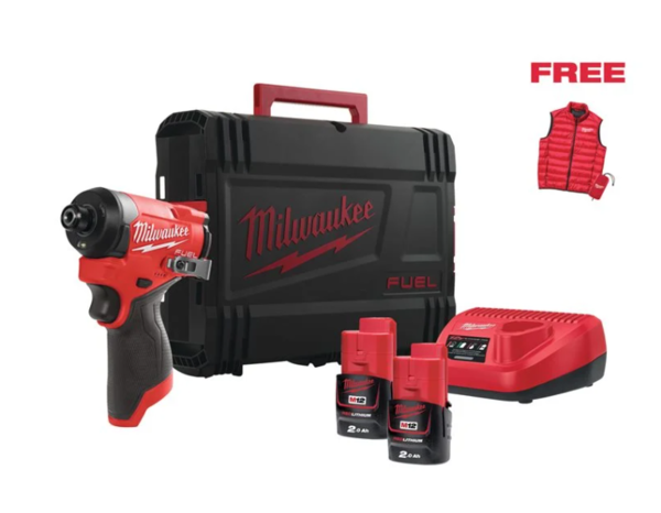 RÁZOVÝ ŠROUBOVÁK 1/4 HEX MILWAUKEE M12 FUEL IN2 + DÁREK