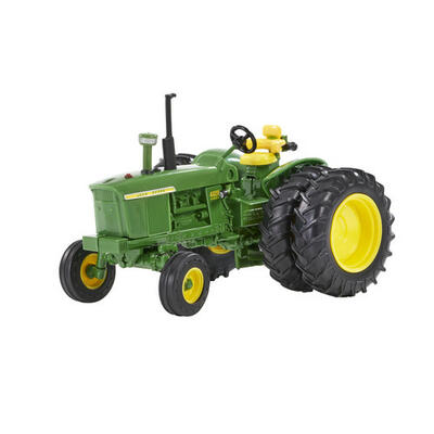 Model John Deere traktor 4020 historický 1:32- pohled zepředu z boku