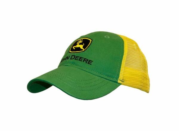 DĚTSKÁ KŠILTOVKA JOHN DEERE TRUCKER, ŽLUTOZELENÁ