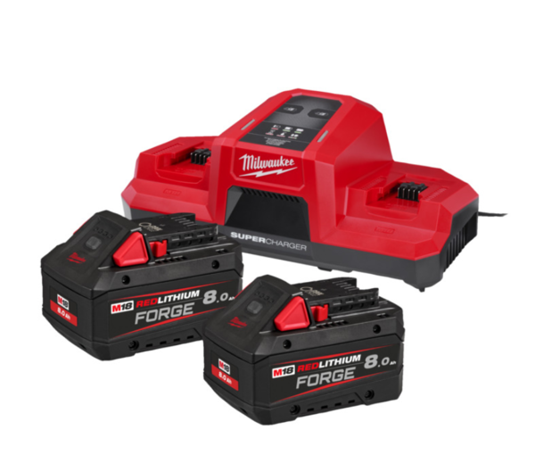 SADA MILWAUKEE M18 NABÍJEČKA A AKUMULÁTORY FORGE 8 AH