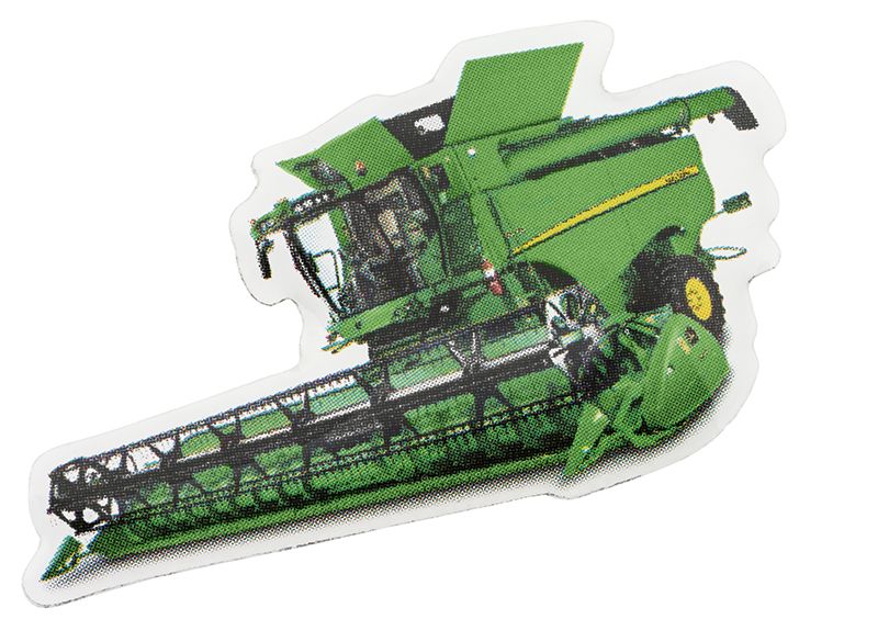 Sada odznaků John Deere - detail odznaku s motivem kombajn S690i