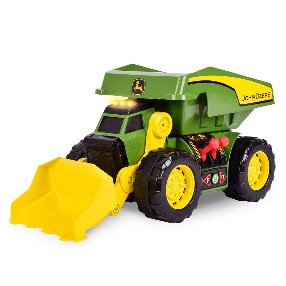 Hračka John Deere Dig Rig Lights&Sounds 2v1 - pohled zepředu