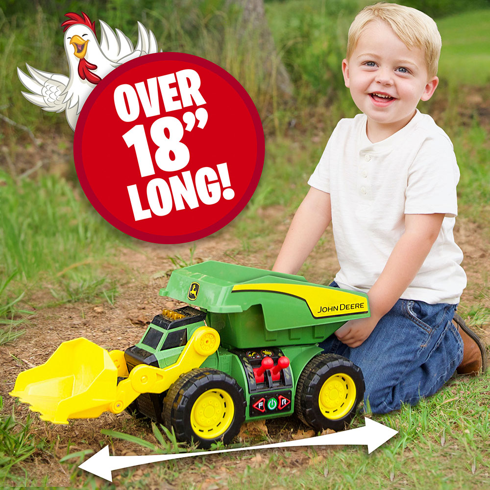 Hračka John Deere Dig Rig Lights&Sounds 2v1 - velikost