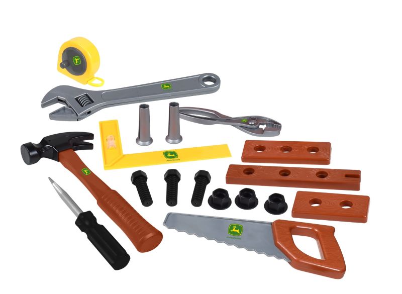 Hračka box s nářadím John Deere Deluxe - pohled na nářadí