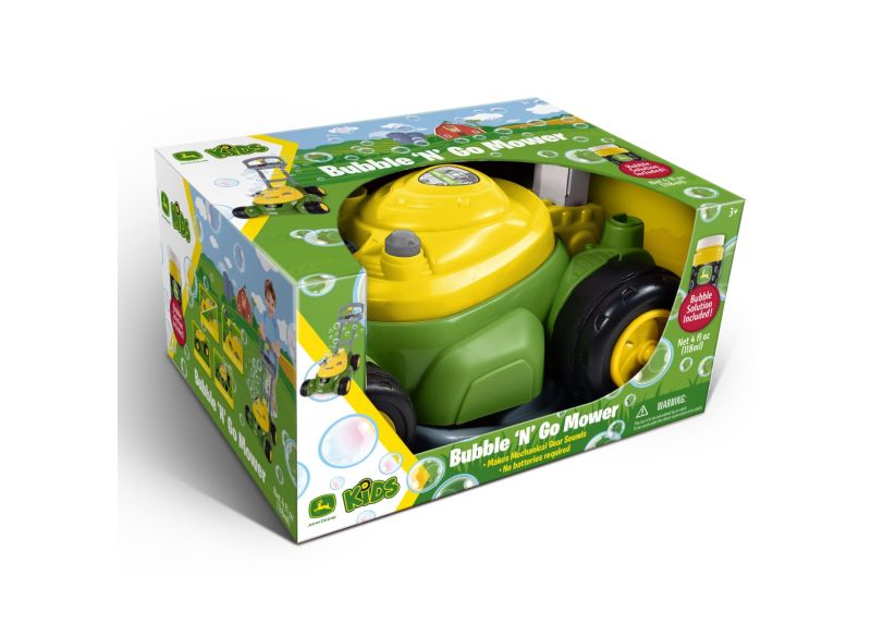 Sekačka pro děti John Deere Bubble´n Go - v balení