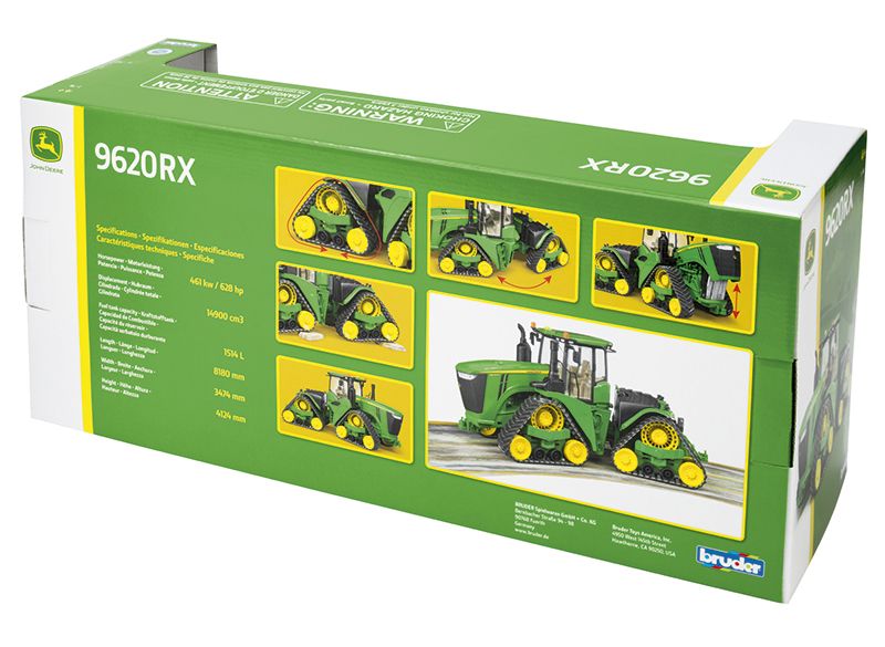 Model John Deere Traktor 9620RX 1:16 - balení zezadu