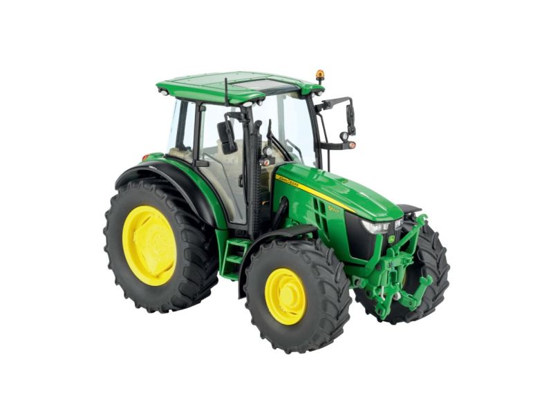 Model John Deere 5100R traktor 1:32 - pohled zepředu z boku