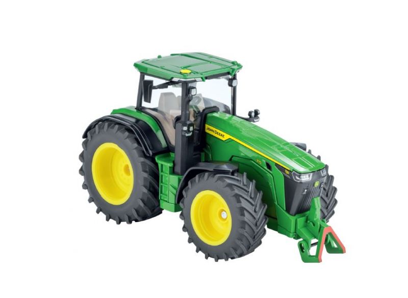 Model traktor John Deere 8R 370 1:32 - pohled zepředu z boku