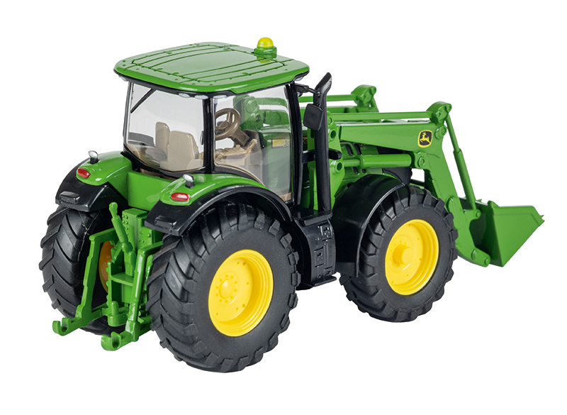 Model John Deere 7260R s nakladačem 1:87 - pohled zezadu