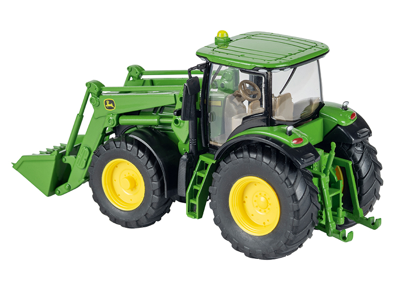 Model John Deere 7260R s nakladačem 1:87 - pohled zezadu