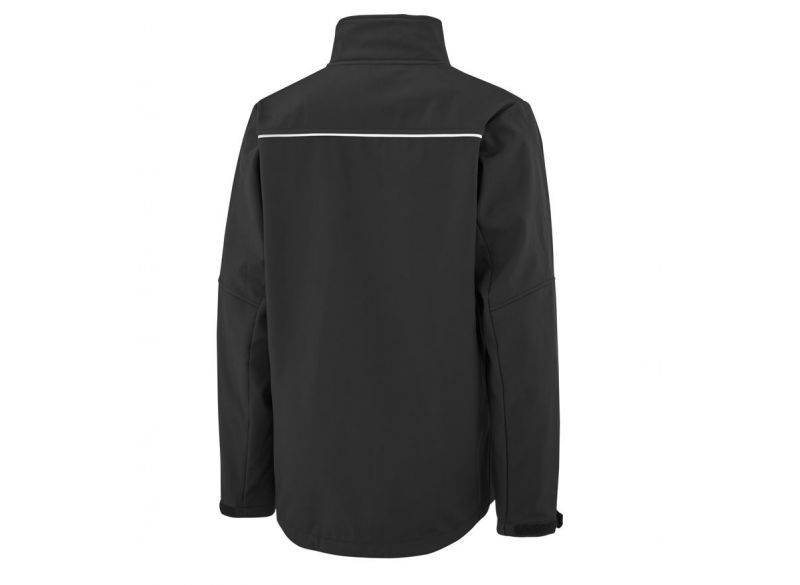 Pánská bunda John Deere polní softshellová černá - pohled zezadu