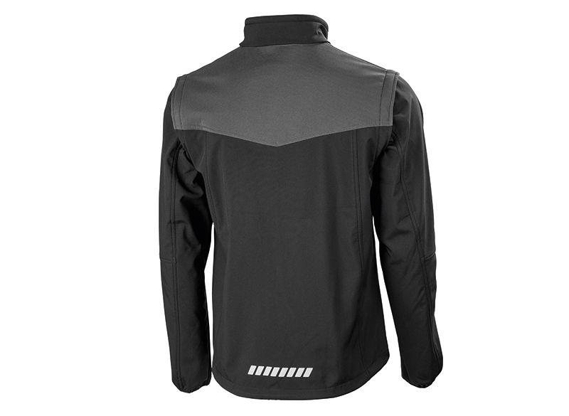 Softshellová bunda John Deere zip-off, černá - pohled zezadu